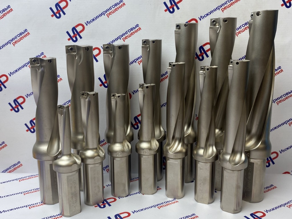 Корпусные сверла со сменными пластинами U-Drill